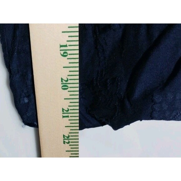 Ophelia Roe Bubble Top Sz XL Navy Blue Floral Feminine Romantic Casual Chic - Picture 4 of 10